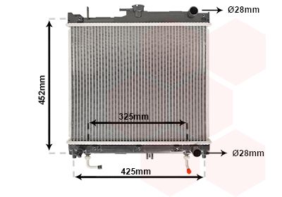 VAN WEZEL Radiaator,mootorijahutus 52002109